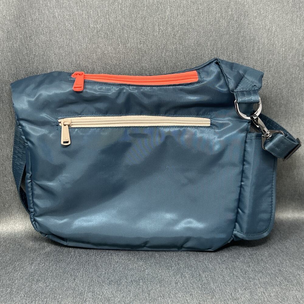 LUG Crossbody Nylon Bag Dark Turquoise Adjustable Shoulder Strap 20” Handbag - Picture 5 of 12
